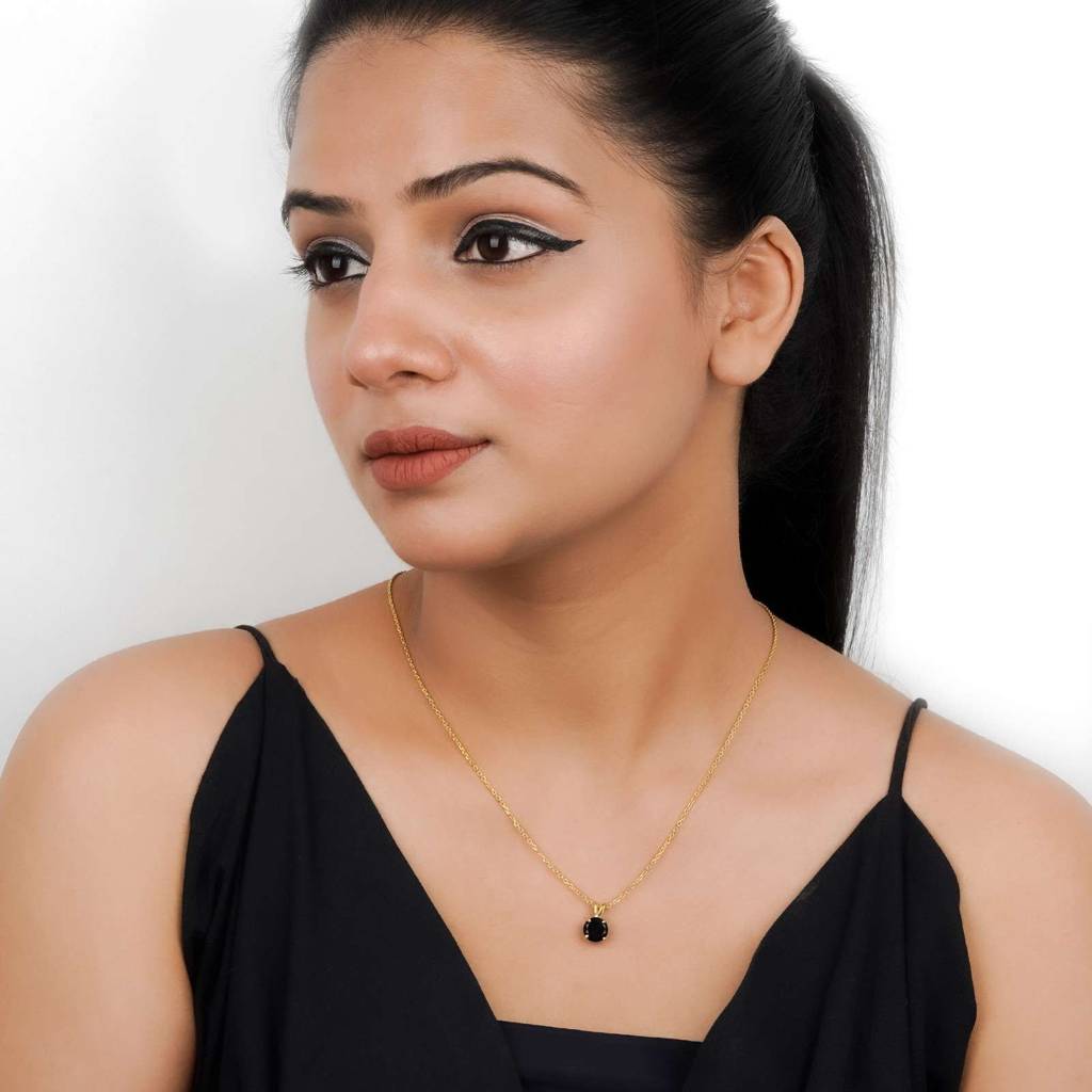 Golden Black Diamond Spherical Pendant : ZLP-1094Y
