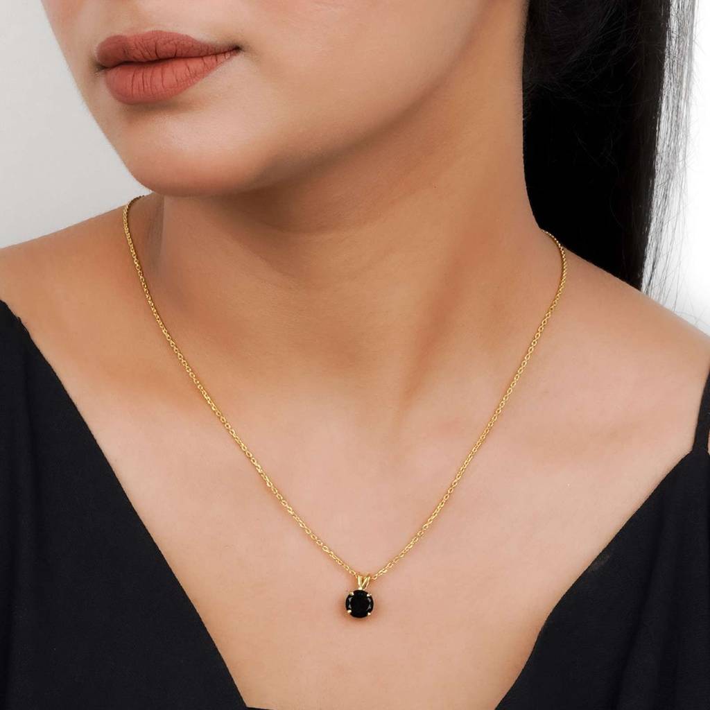 Golden Black Diamond Spherical Pendant : ZLP-1094Y