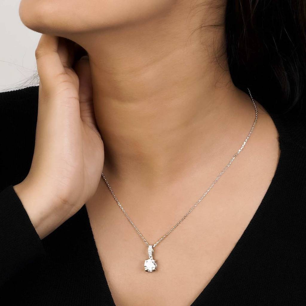 Silver Classic Pendant For Women'S : ZLP-1096