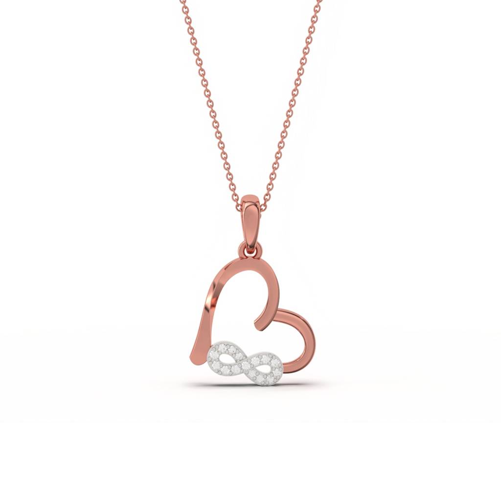 Rose Gold Infinity Pendant : ZLP-1097TT