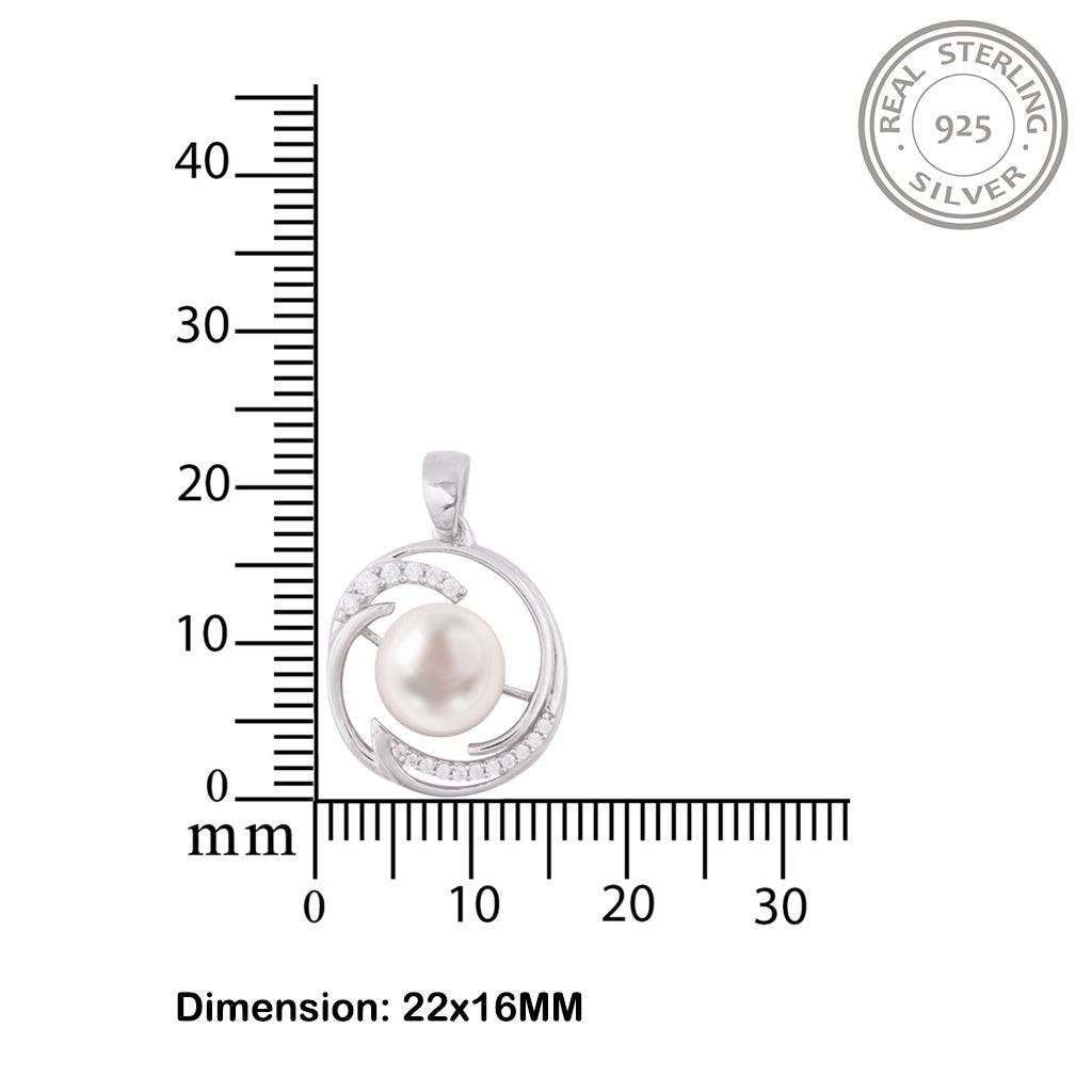 Silver Nature Soul Pearl Pendant : ZLP-1086