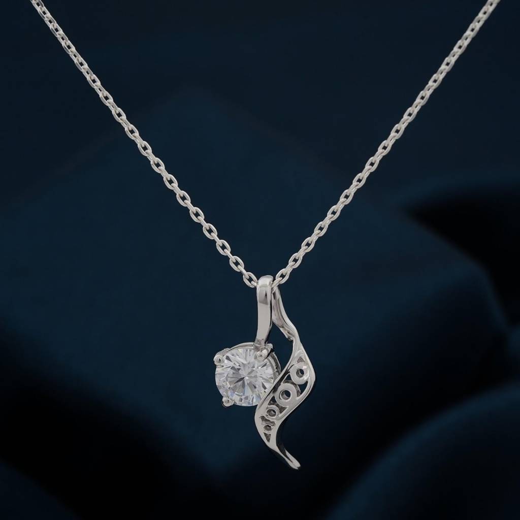 Silver Strand Pendant For Girls : ZLP-1111