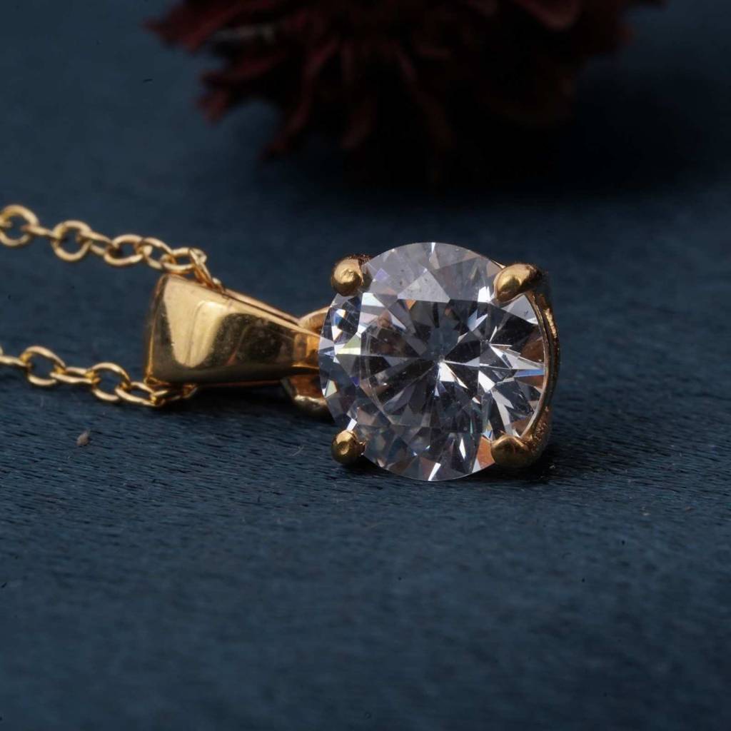 Golden Kohinoor Pendant : ZLP-1116