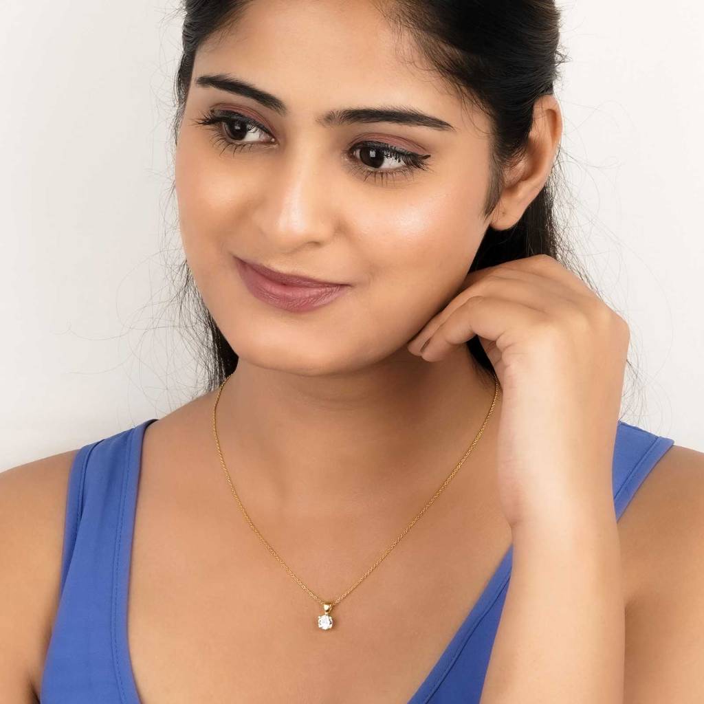 Golden Kohinoor Pendant : ZLP-1116