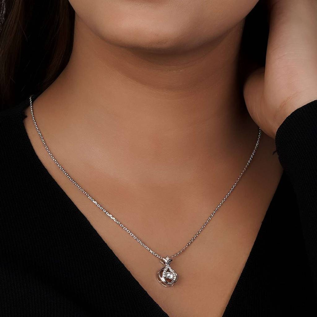 Silver Water Drop Pendant : ZLP-1121