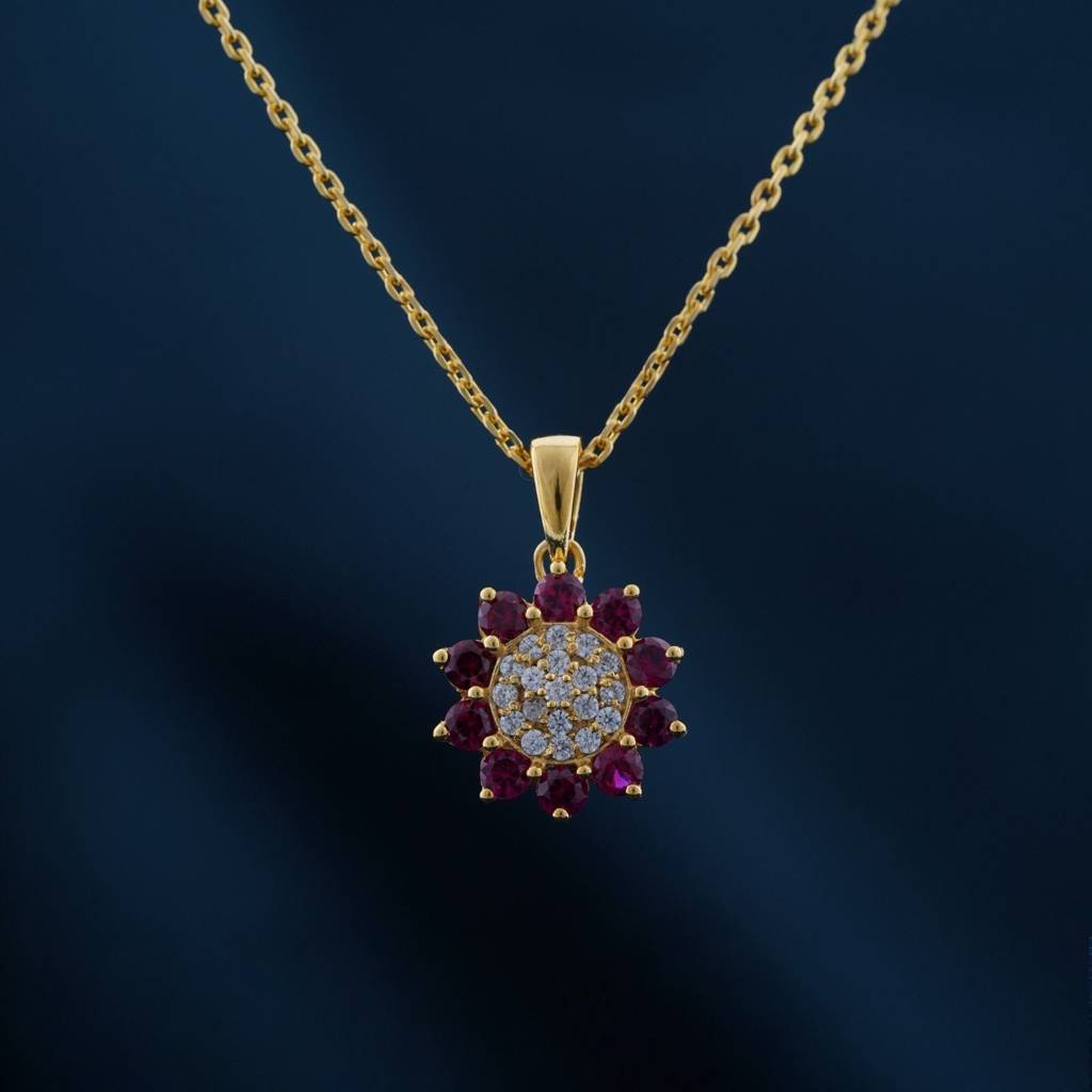 Golden Flory Penache Pendant : ZLP-1132Y
