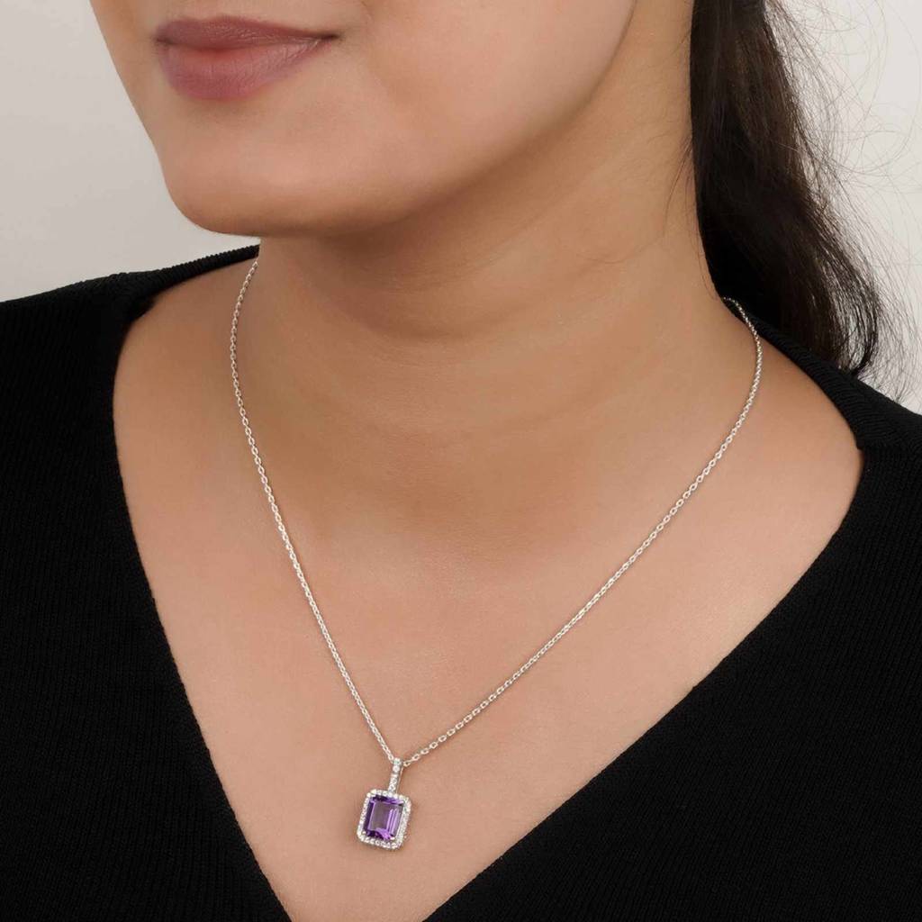 Silver Midnight Blue Sapphire Pendant : ZLP-1134