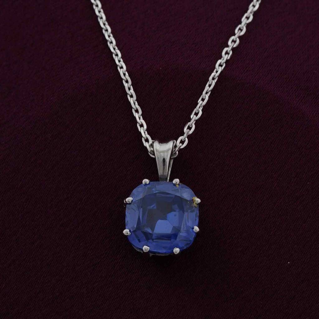 Silver Royal Blue Pendant : ZLP-1135