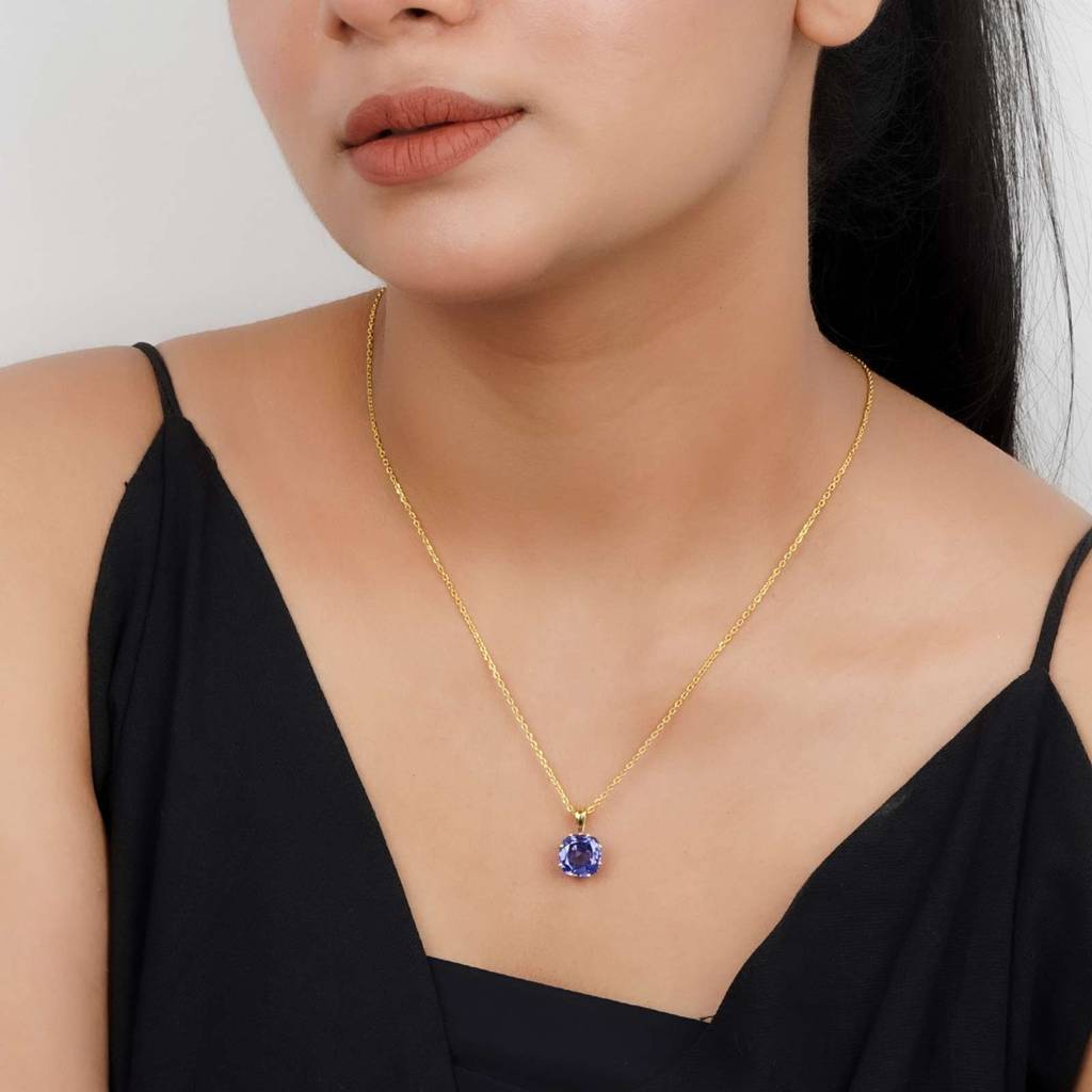 Golden Royal Blue Pendant : ZLP-1135Y