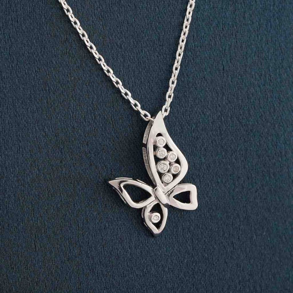 Silver Grace Butterfly Pendant : ZLP-1139