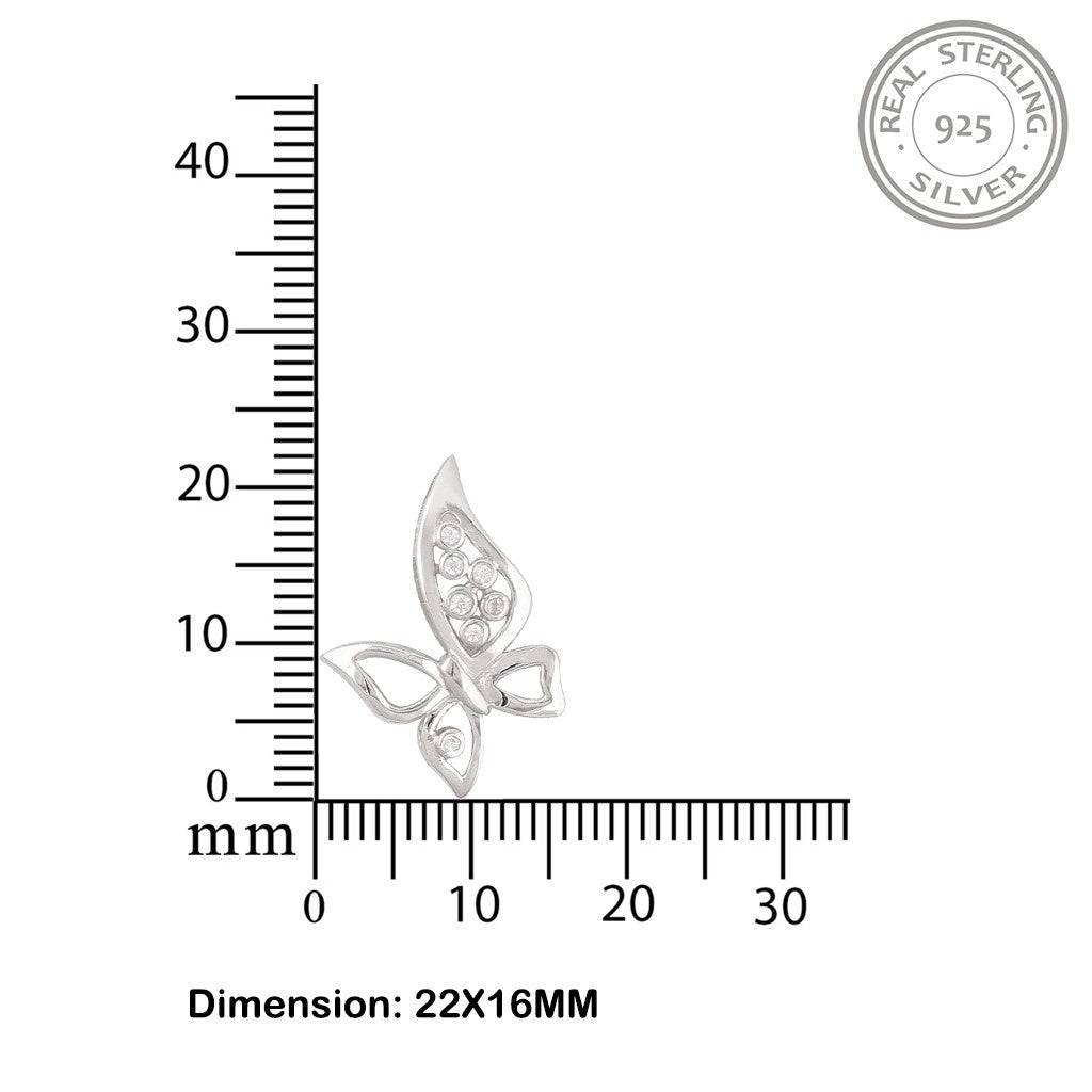 Silver Grace Butterfly Pendant : ZLP-1139