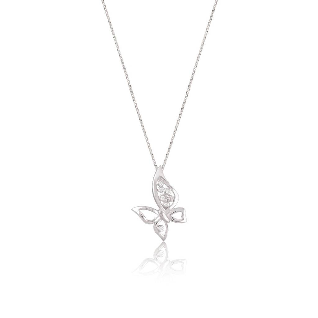 Silver Grace Butterfly Pendant : ZLP-1139