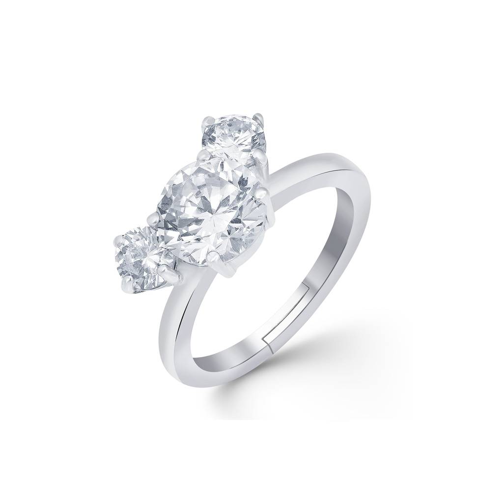Silver Micky Mouse Inspired Ring : ZLR-1027