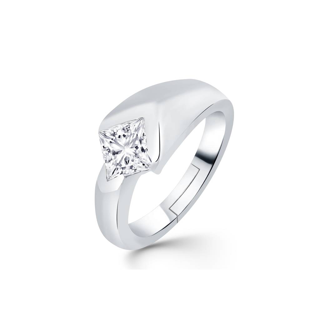 Silver Bold Ring For Him : ZLR-1028