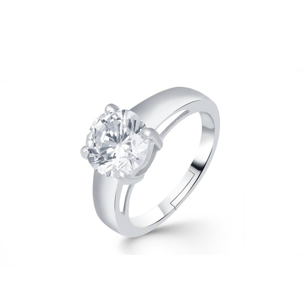 Silver Glory Zircon Ring For Her : ZLR-1031