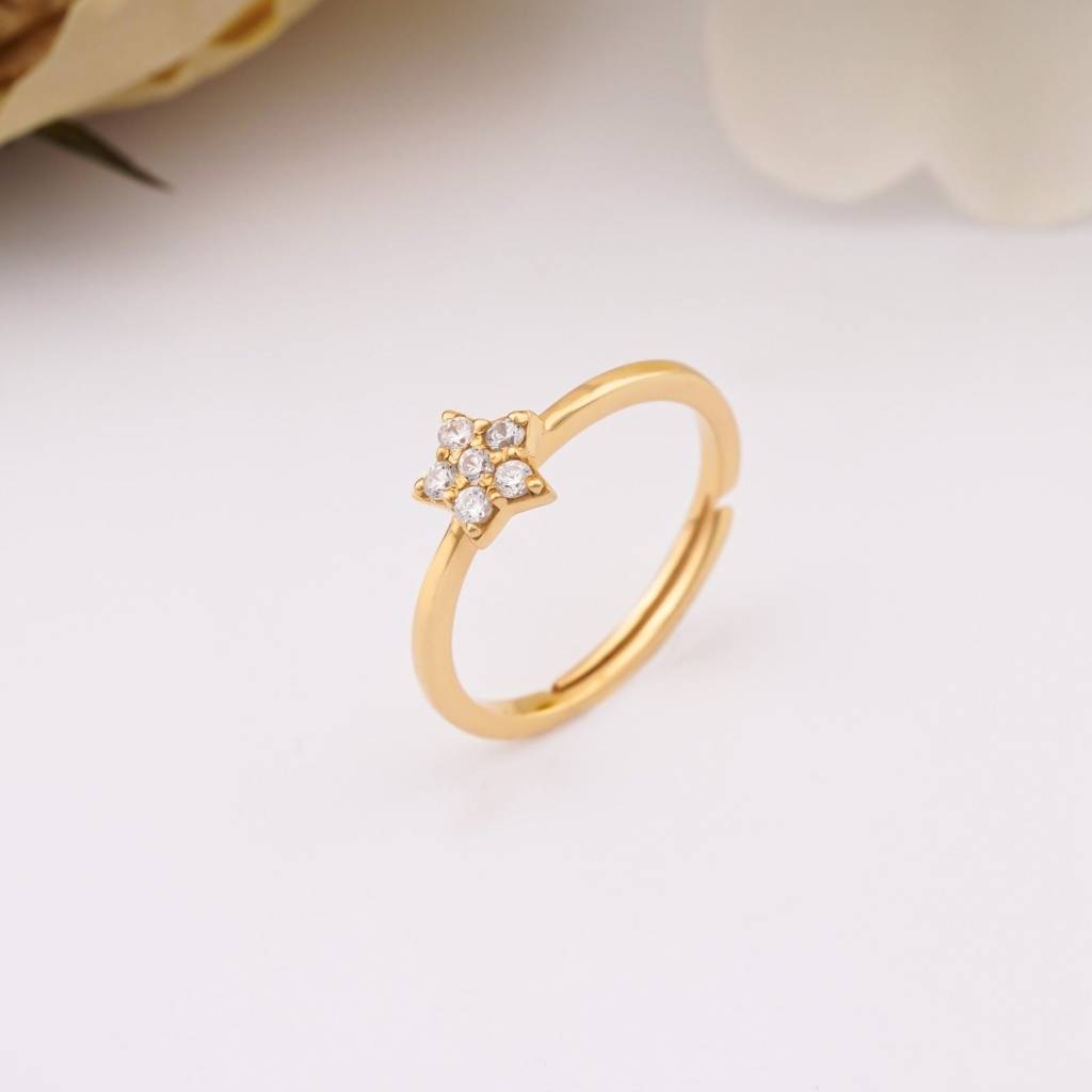 Golden Starry Stellar Ring : ZLR-1043