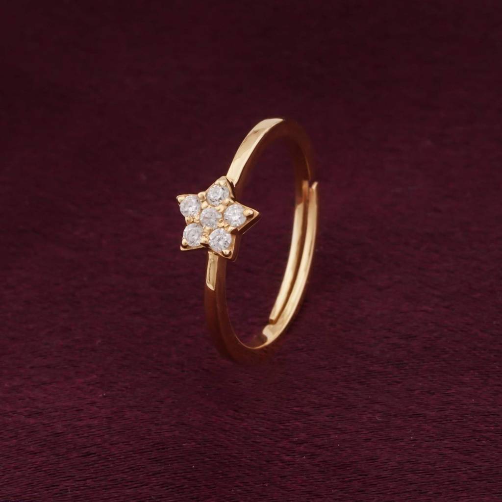 Golden Starry Stellar Ring : ZLR-1043