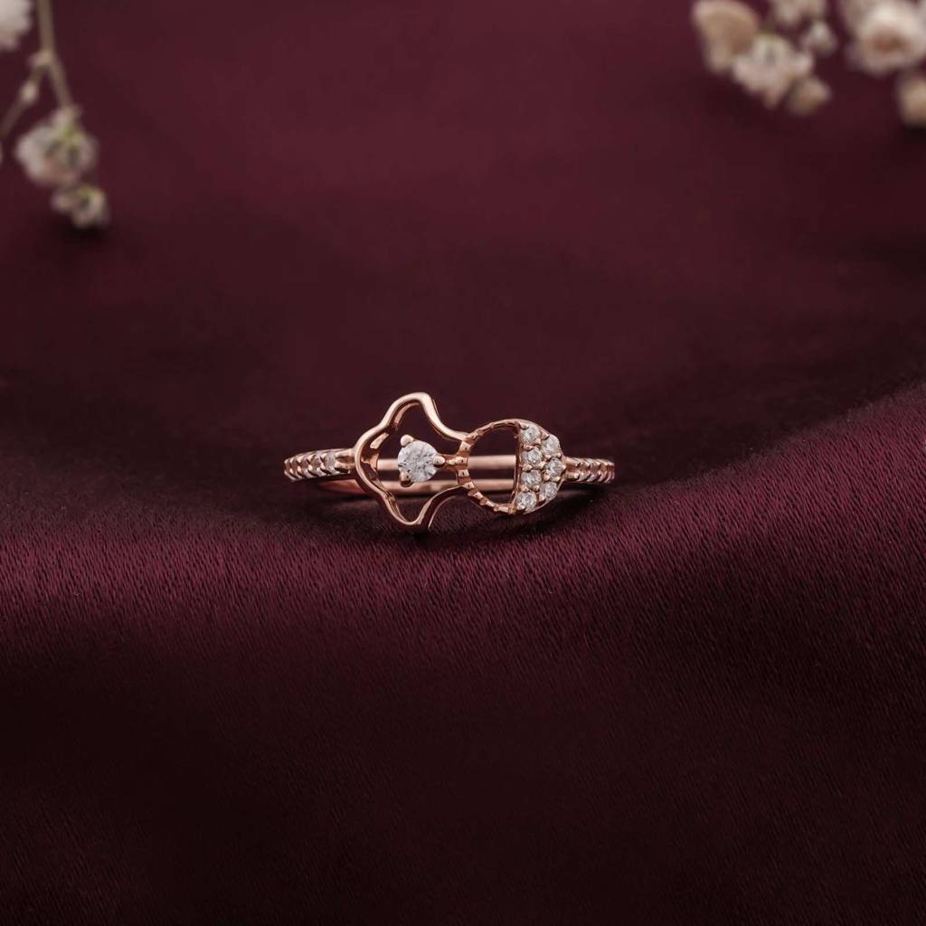 Rose Gold Precious Moment Ring : ZLR-1044