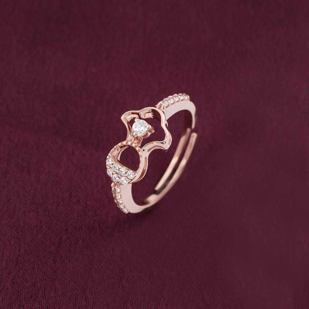 Rose Gold Precious Moment Ring : ZLR-1044