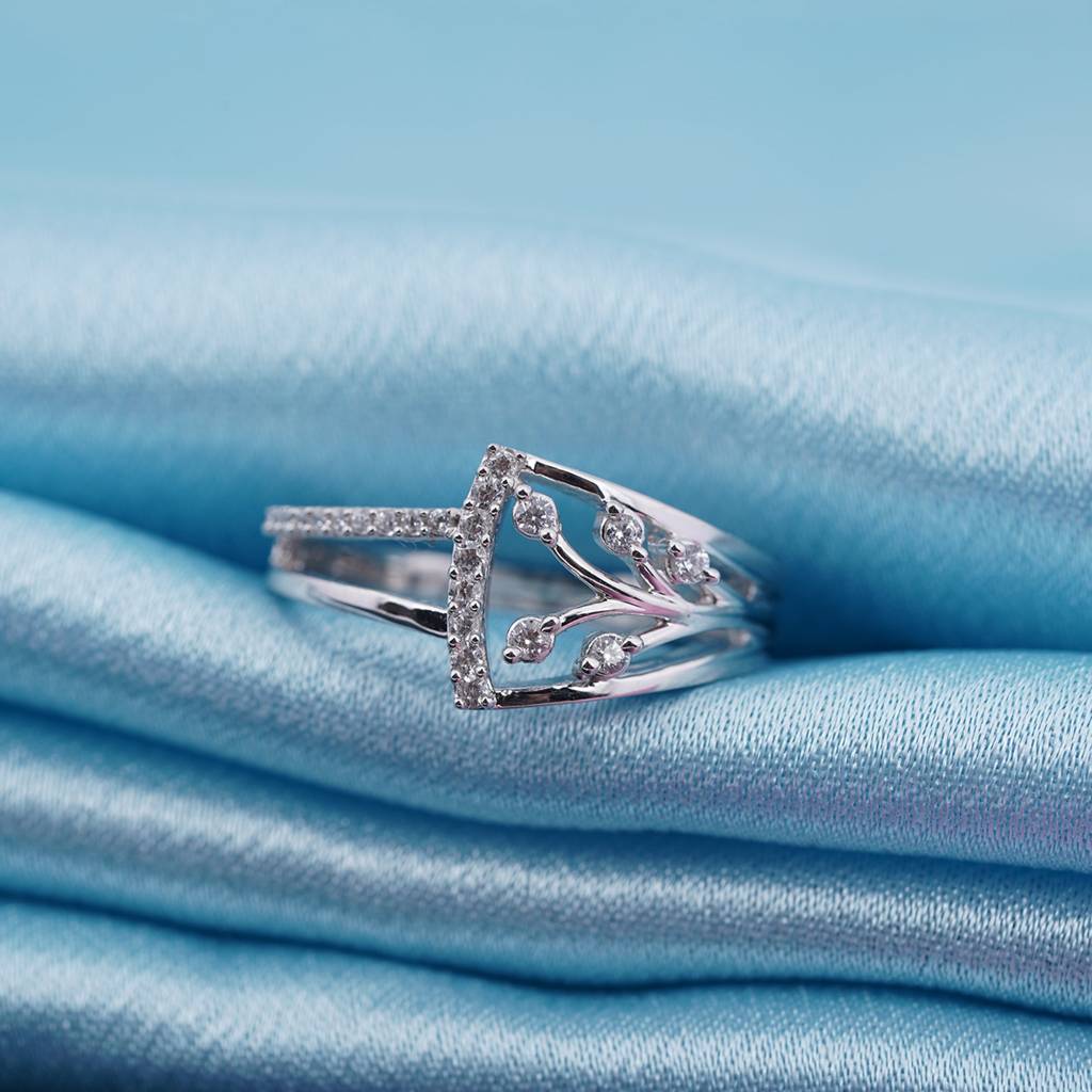 Silver Nature Tree Ring : ZLR-1079