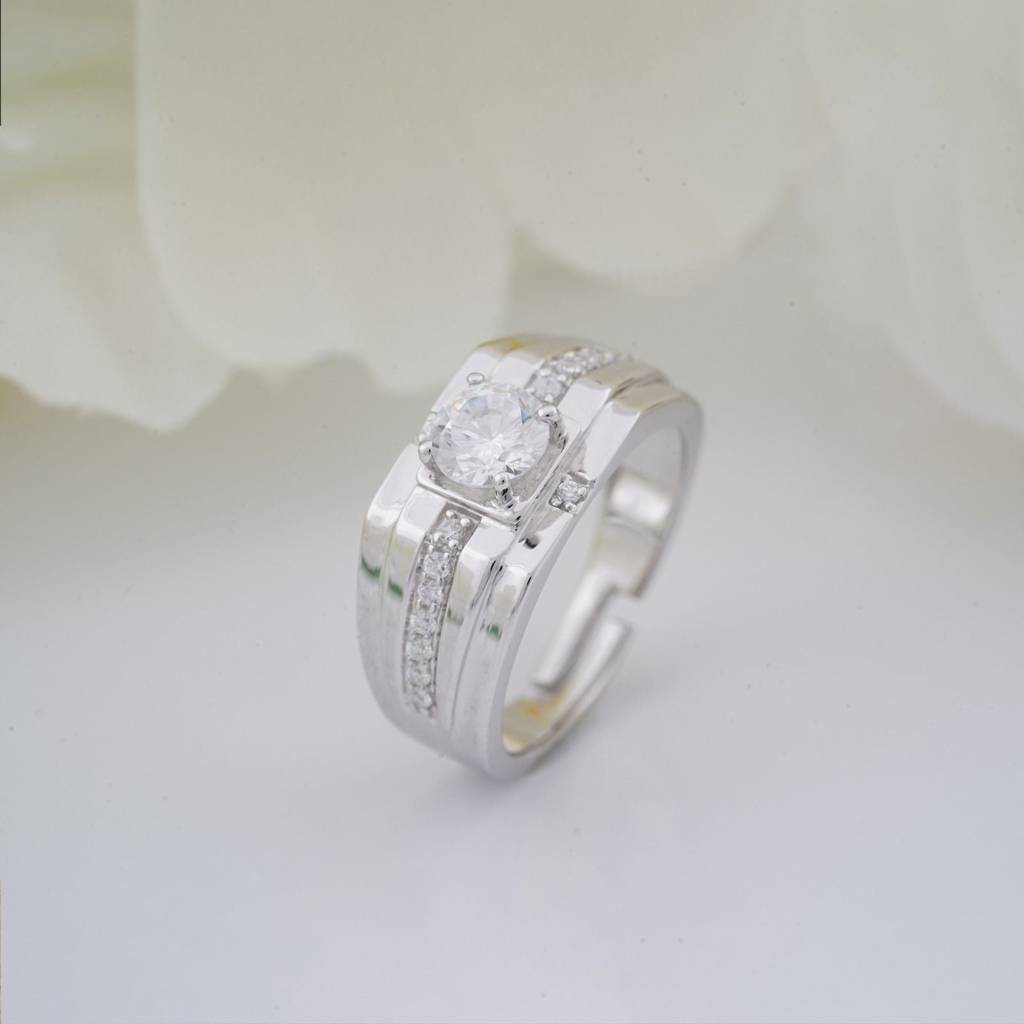 Silver Harmony Ring For Him : ZLR-1123