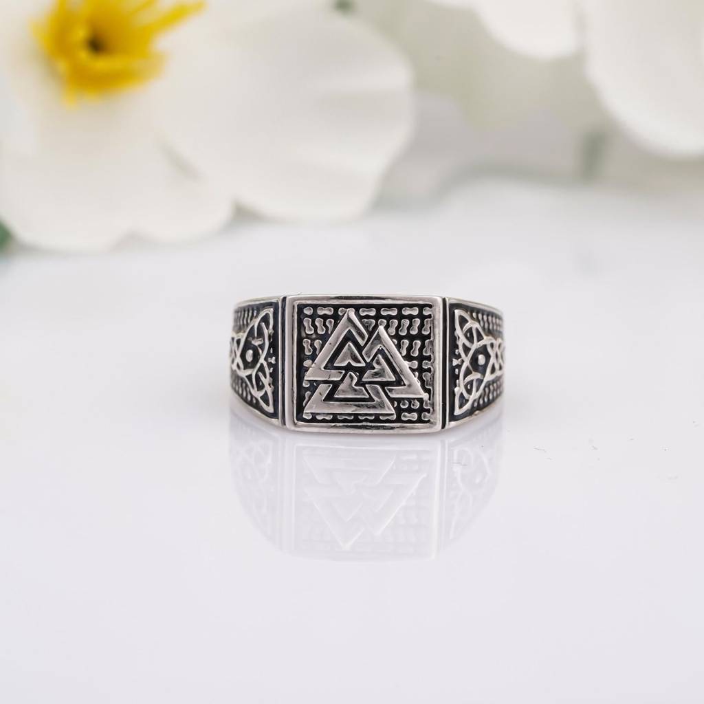 Silver Illuminate Enamel Ring For Him : ZLR-1131