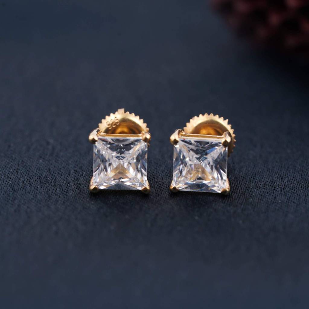 Golden Princess Tiny Stud Earrings : ZLSTD-1045