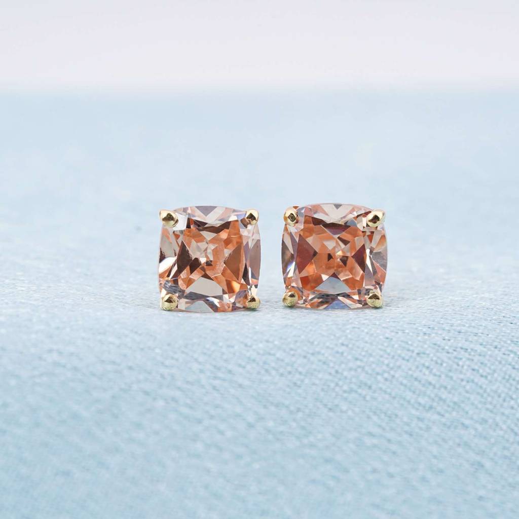 Rose Gold Champaign Stud Earrings : ZLSTD-1057