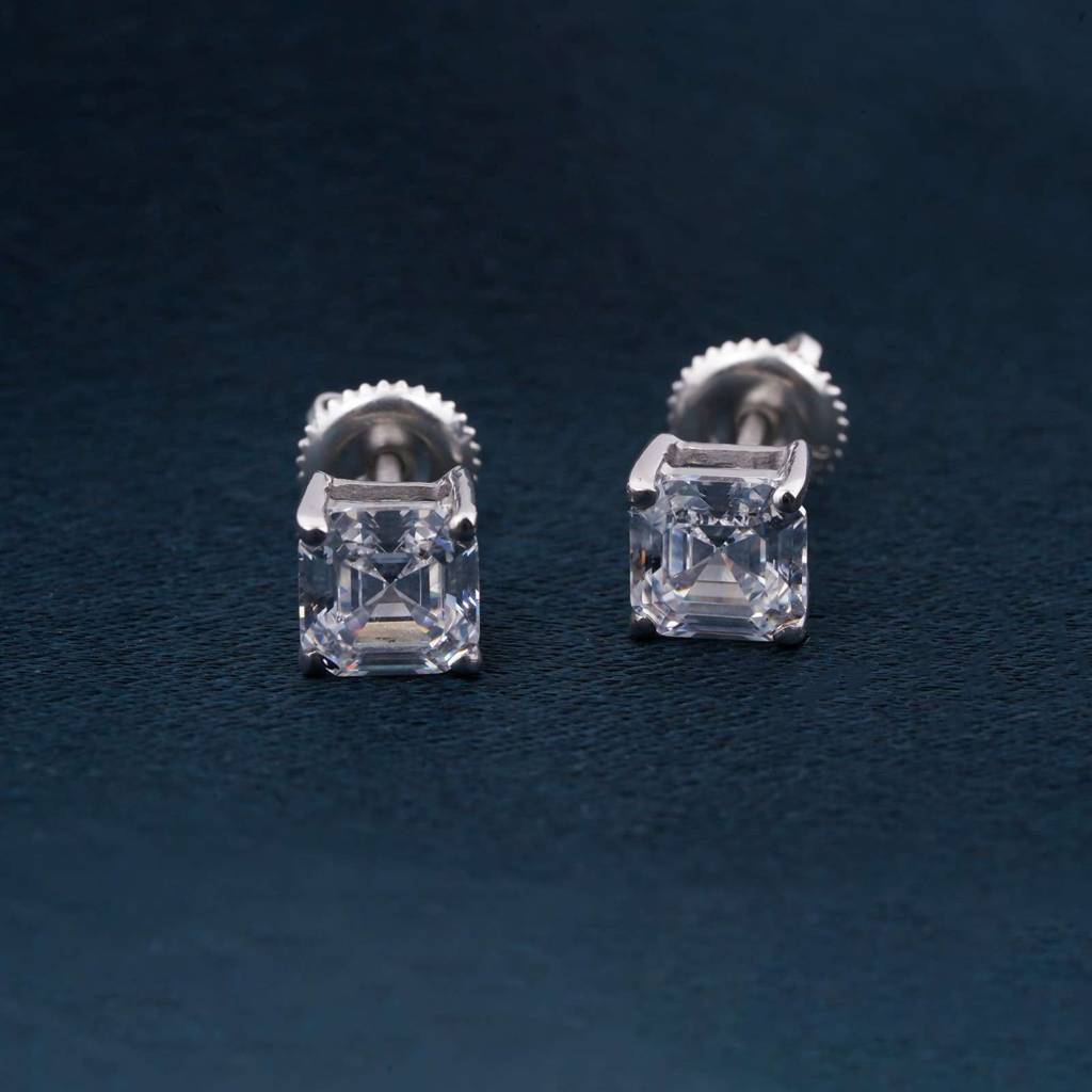 Silver Seeking Solace Stud Earrings : ZLSTD-1061