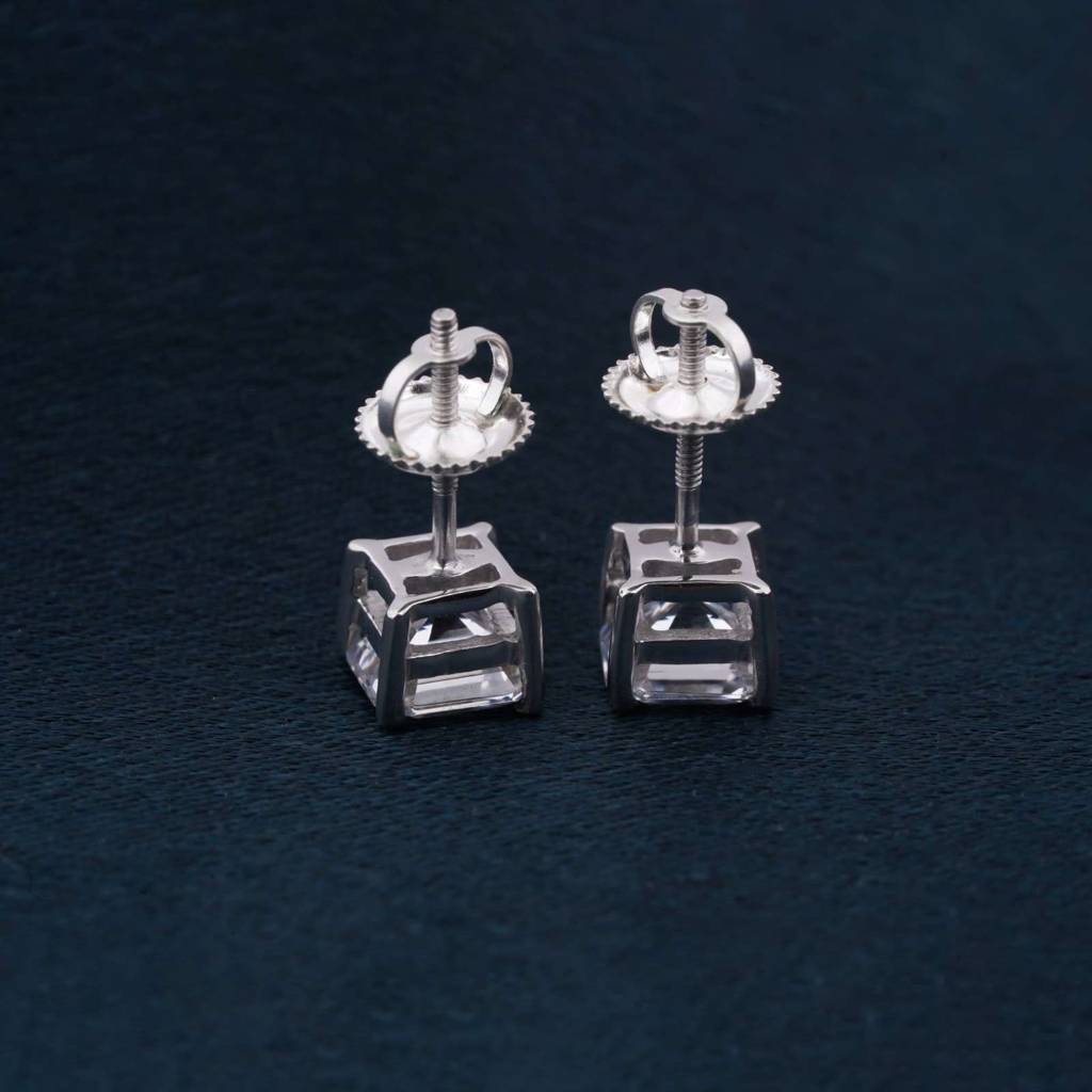 Silver Seeking Solace Stud Earrings : ZLSTD-1061