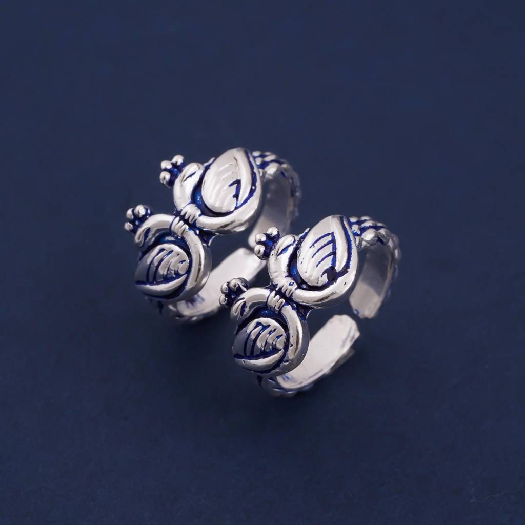 Silver Swans Toe Rings For Women : ZLTR-025