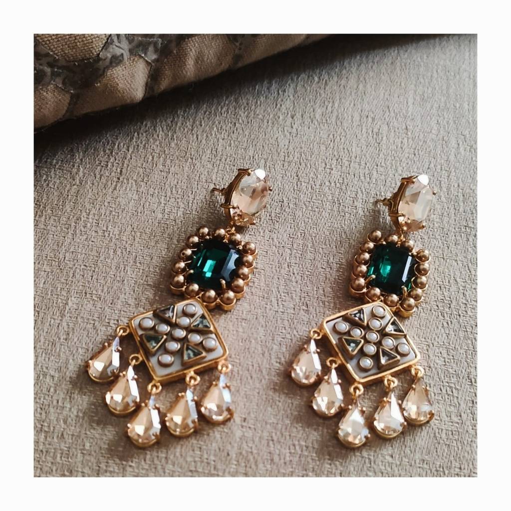 Zahara Earrings (Emerald)