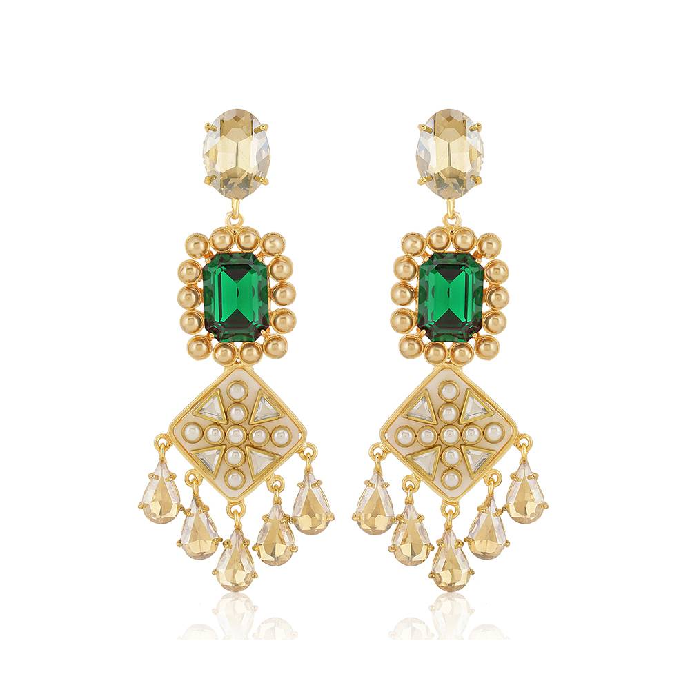 Zahara Earrings (Emerald)