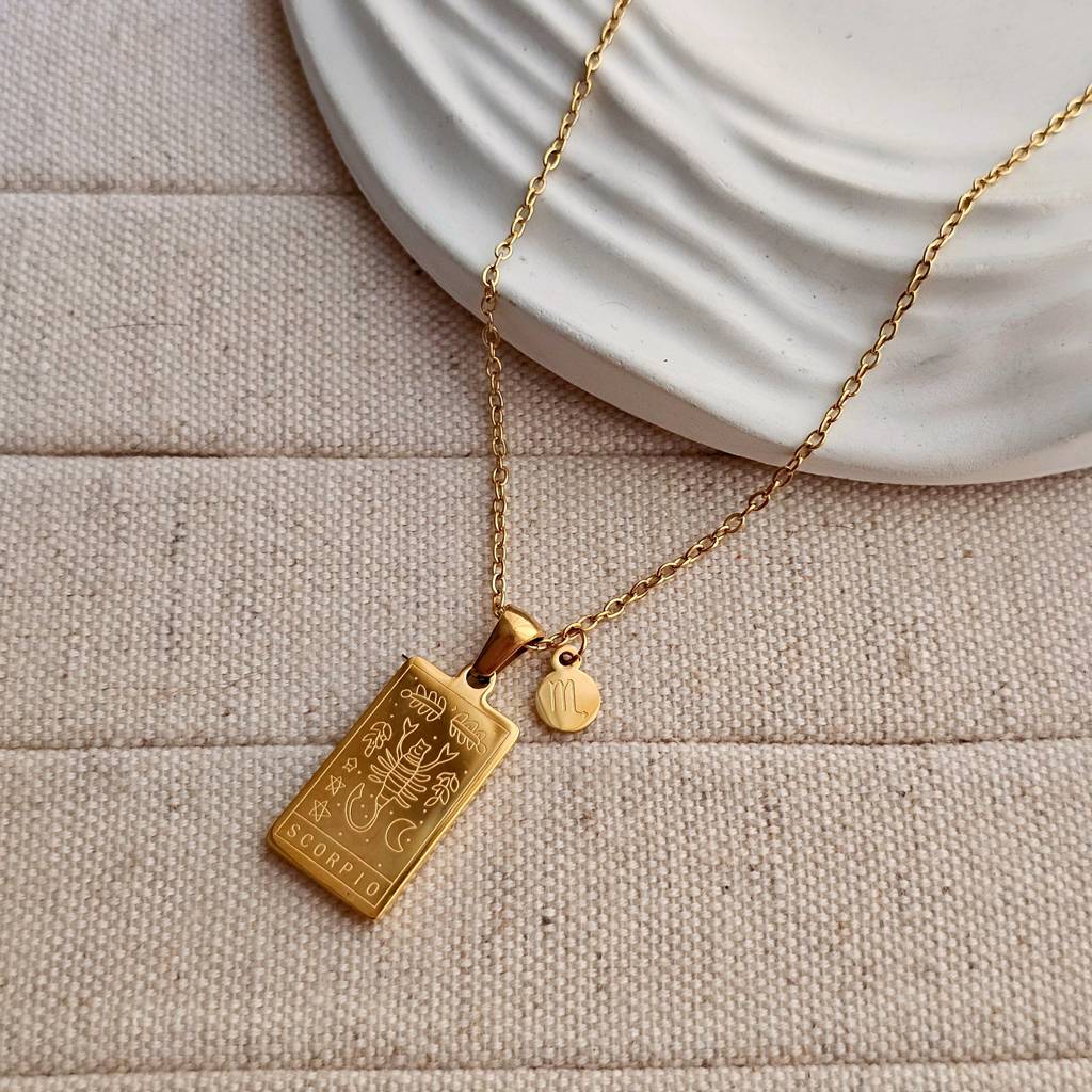 Zodiac Sign Necklaces Scorpio Zodiac Sign Necklaces Scorpio