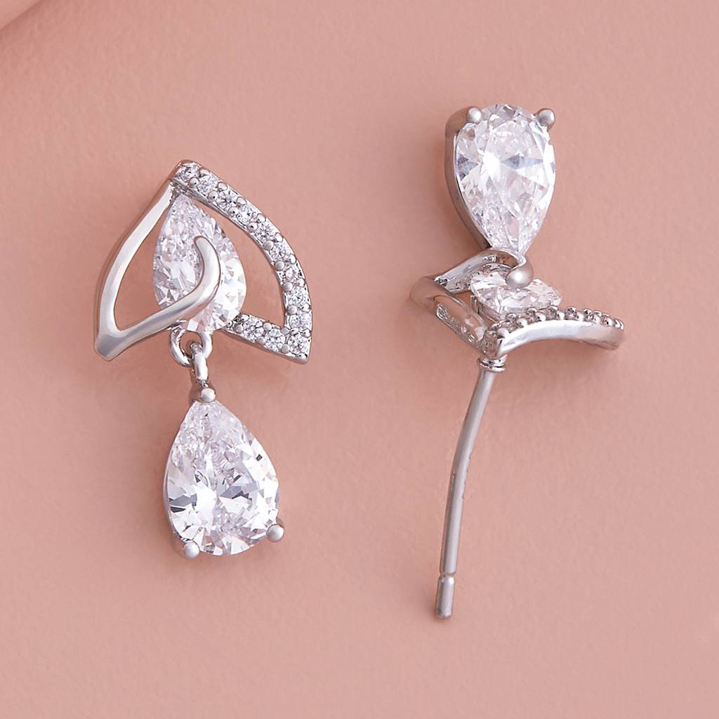 Kushal'S Fashion Jewellery Party Zircon Drop Earrings-186285 : 444285