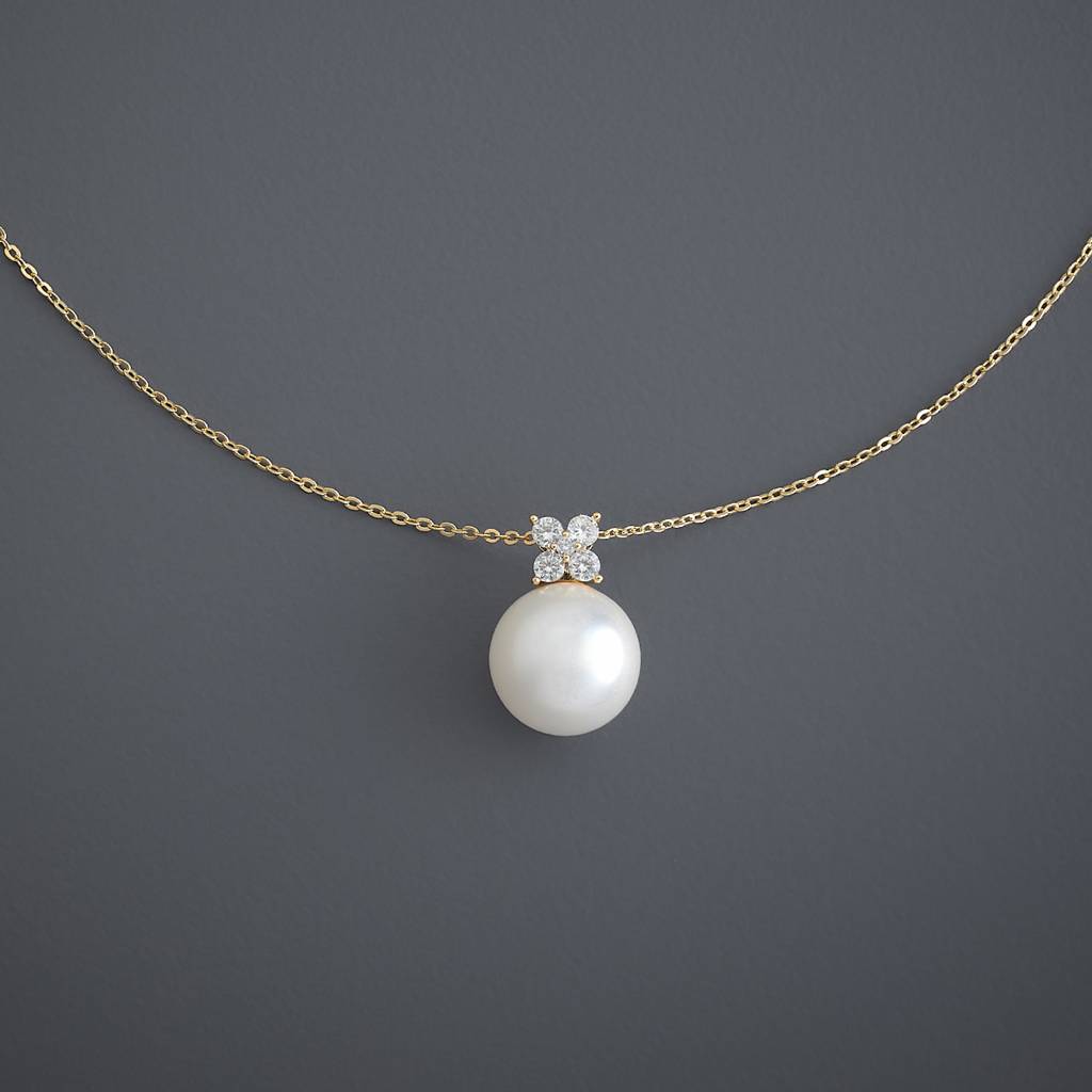 Kushal'S Fashion Jewellery Pearl  Party Trendy Pendant Chain Necklace-185820 : 443162