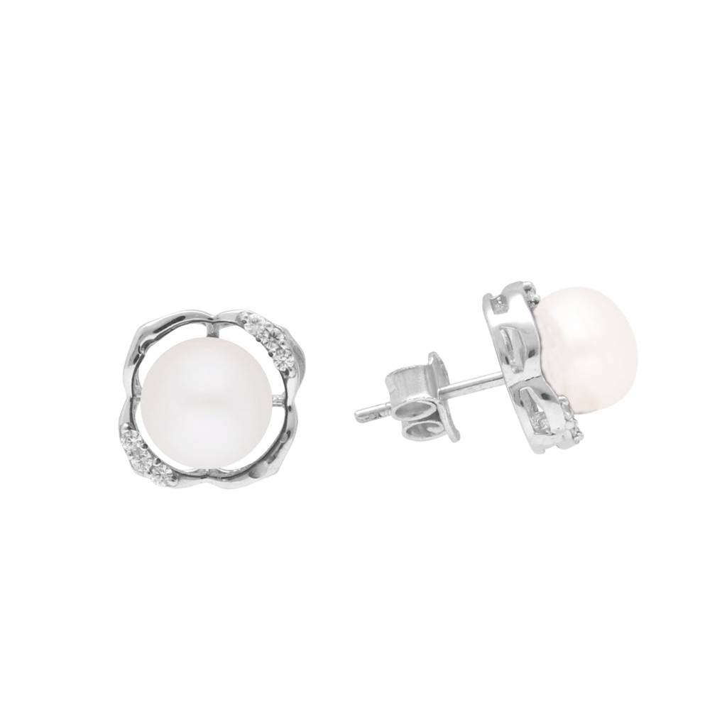 Elegance 925 Silver Stud Earrings : JPMAY-22-110