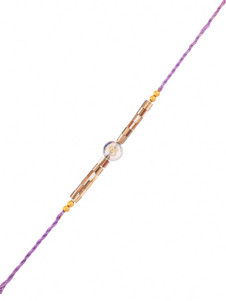 Men'S Bejewelled Beaded Thread Rakhi For Brother : 8905124524260