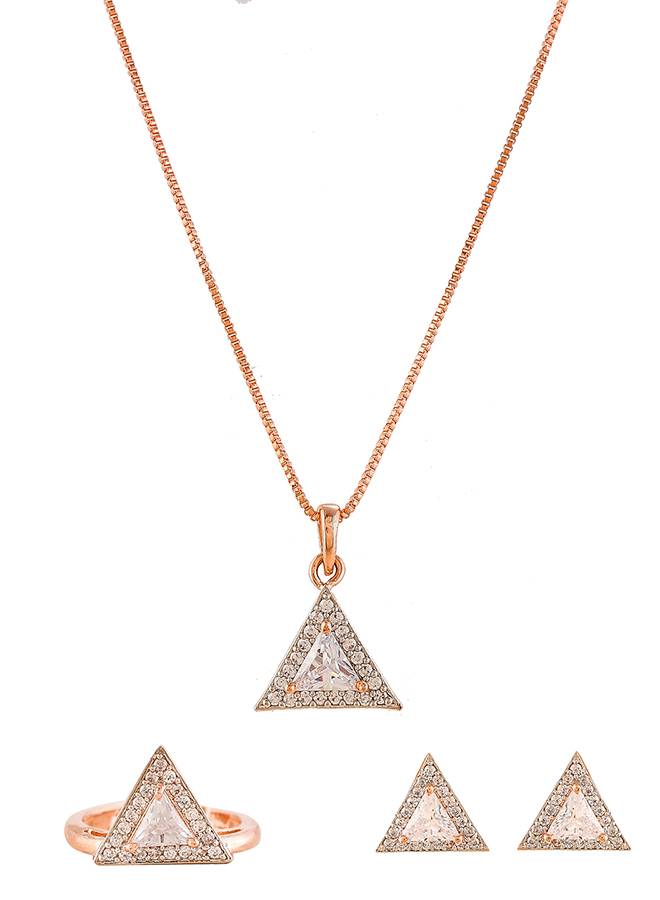 Sparkling Essentials White Triangle Cut Zirconia Box Set : 8905124480276