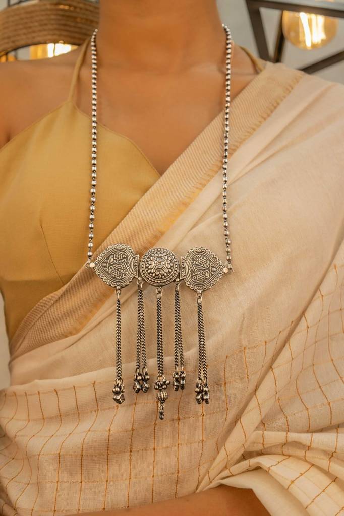 Tattva Tribal Motif Inspired Statement Necklace : SN11199