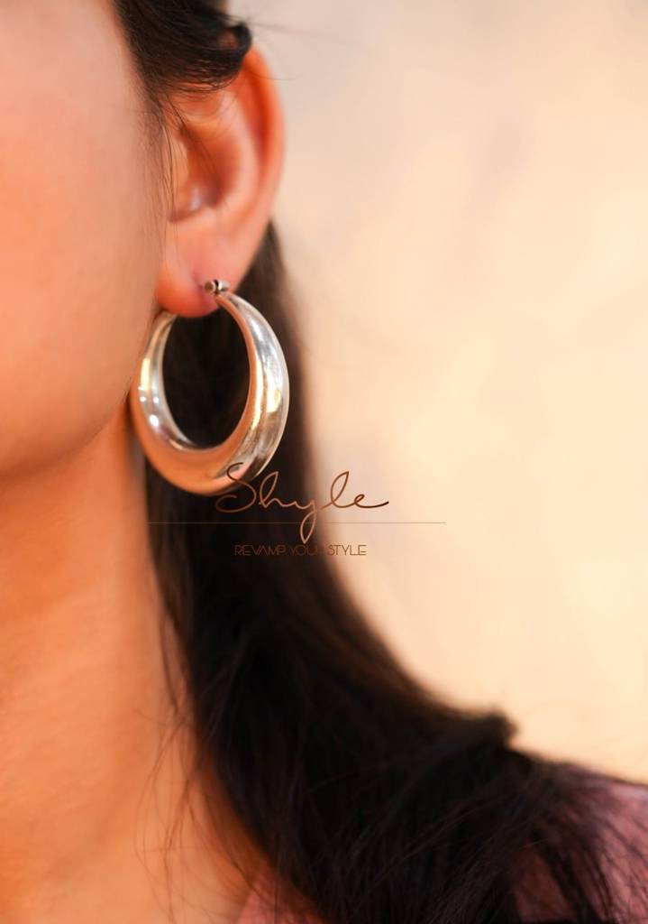 Adya Fine Large Timeless Hoops : SE342-2-1-1