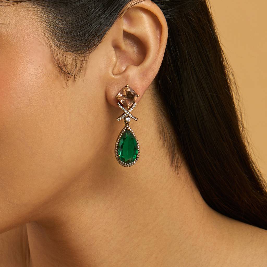 Kushal'S Fashion Jewellery Contemporary Drop Earrings-177955 : 434513