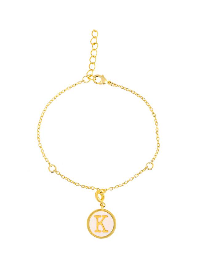 Valentine'S Day Collection Alphabet White Enamel Charm : 8905124491579