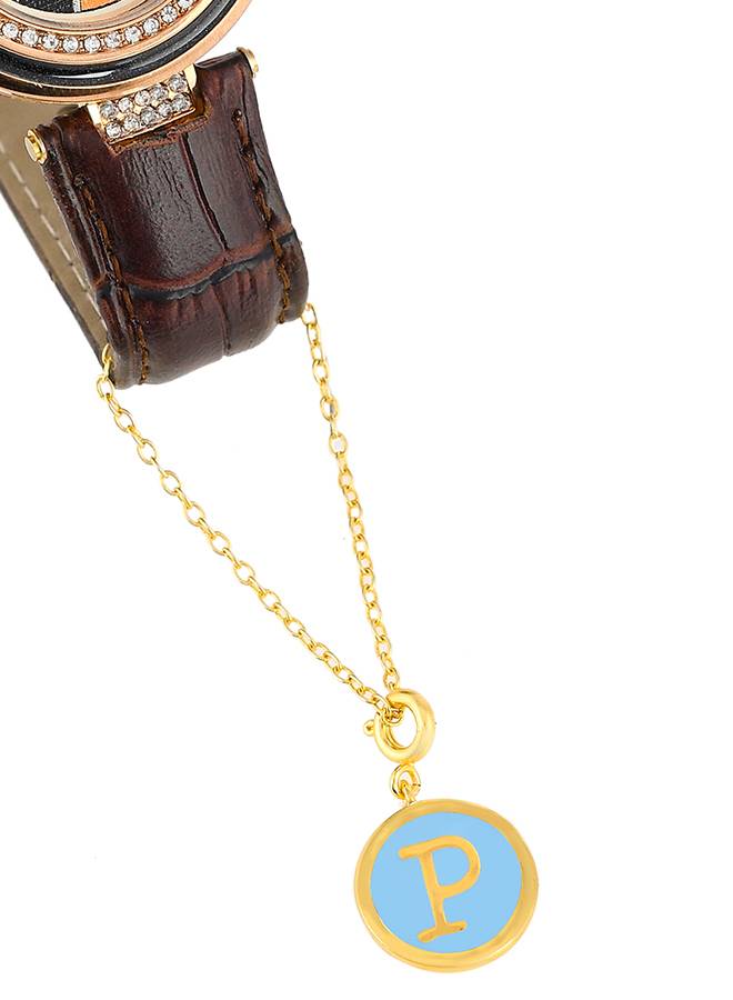 Valentine'S Day Collection Alphabet Blue Enamel Charm : 8905124491692