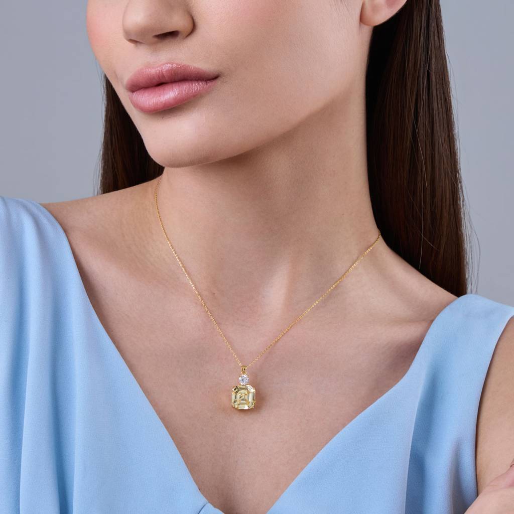 Kushal'S Fashion Jewellery Yellow Gold-Plated Party Trendy Zircon Necklace-186781 : 445301