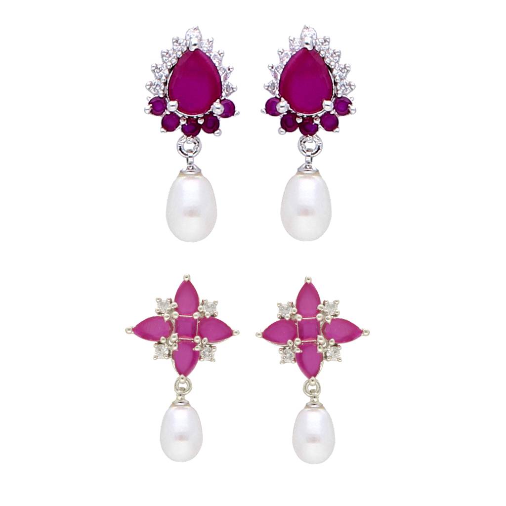 Ayra Combo Of 2 Pair Earrings : JPER-23-919