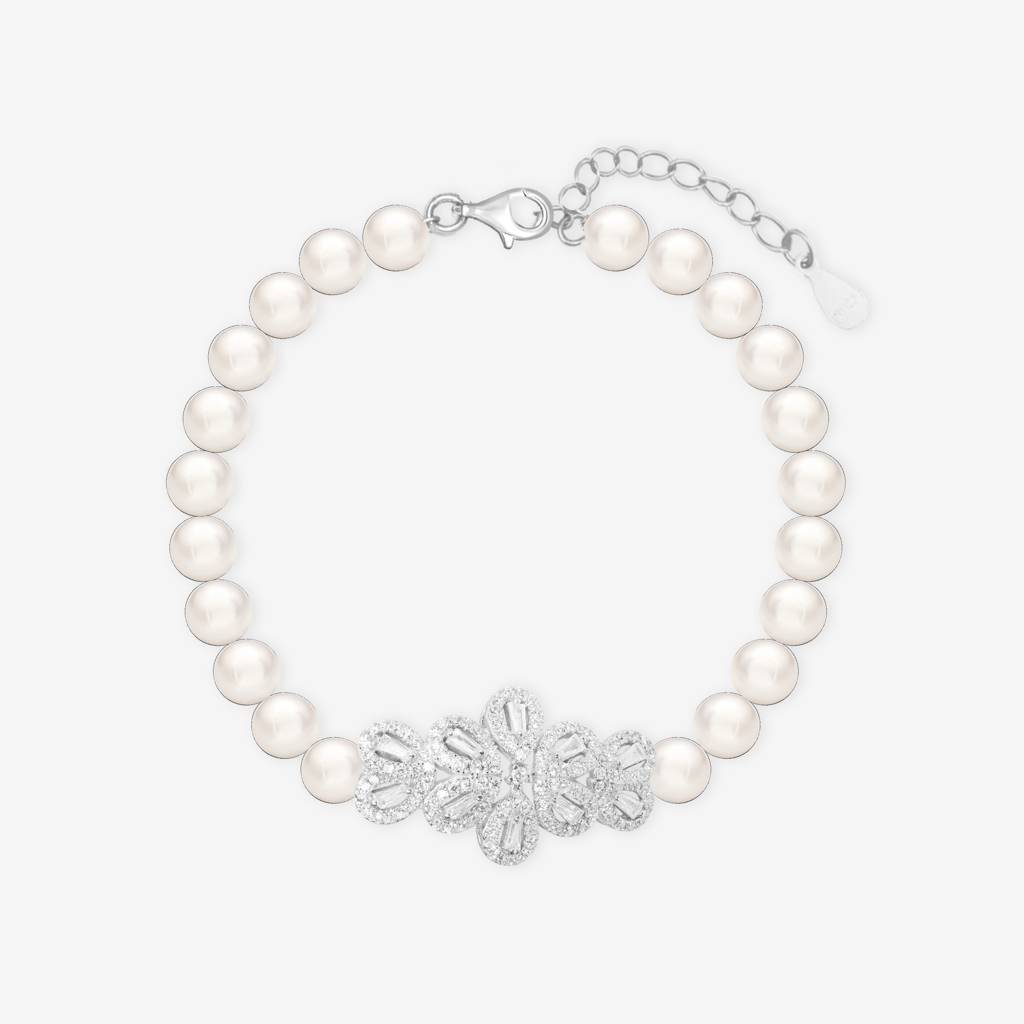 Pearl Petal Jewellery Set : JS6