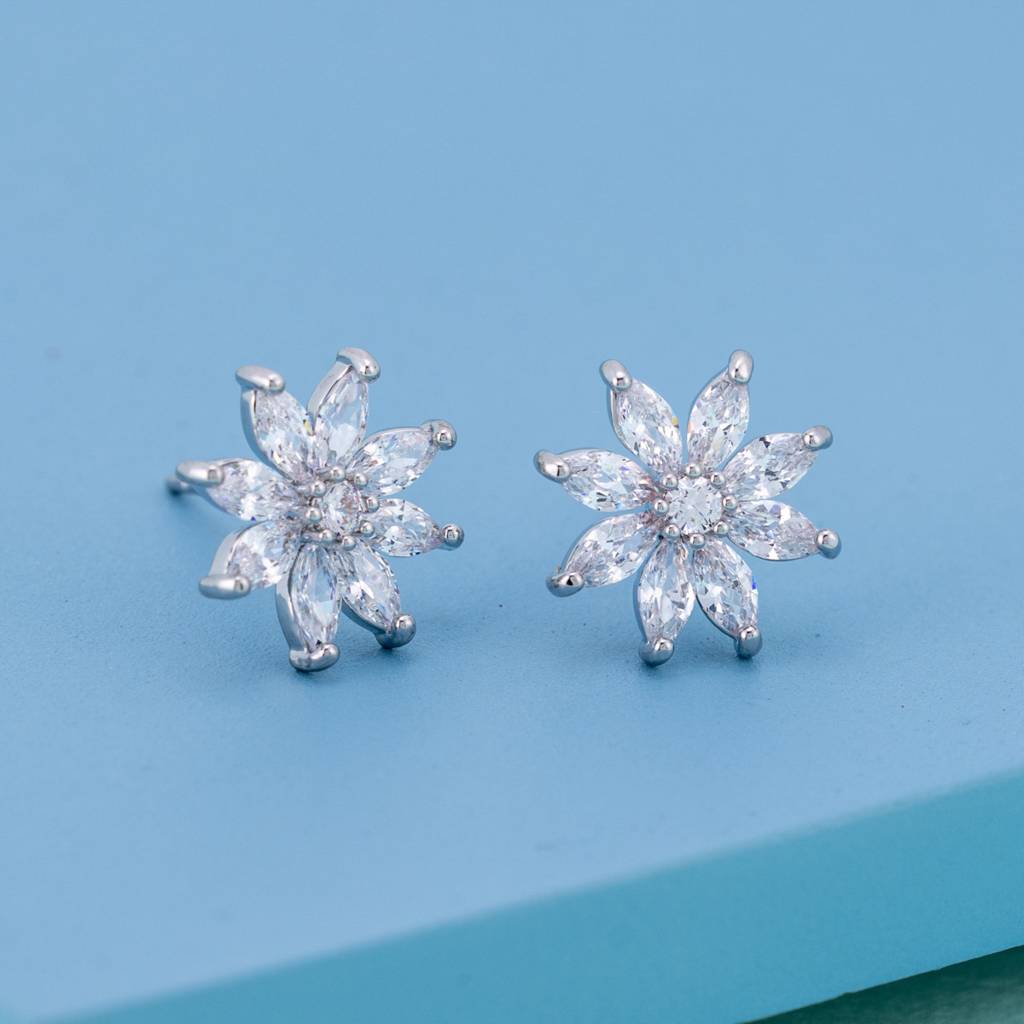 Kushal'S Fashion Jewellery Plated Party Trendy Zircon Studs-187417 : 446499