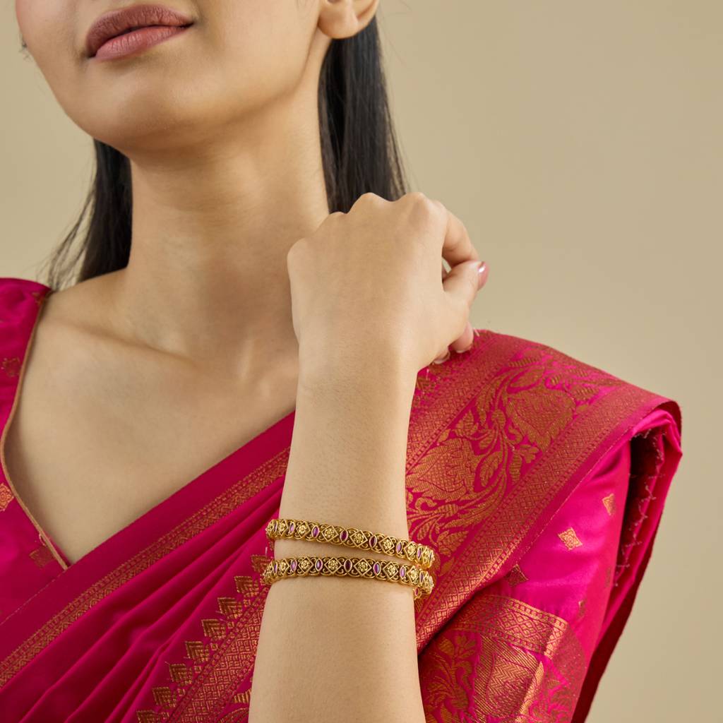 Ethnic Antique Bangle-182319 : 435527