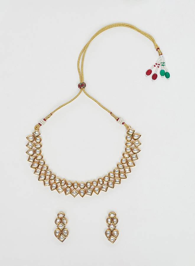 Traditional Kundan Necklace Set : 8905124453539